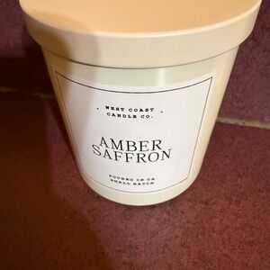 Cream Amber Saffron Candle
